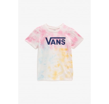 Vans Logo Wash Crew t-shirt a manica corta da donna tie dye