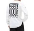 Vans Off The Wall Check t-shirt a manica lunga da uomo con stampa sulla schiena