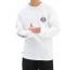 Vans Off The Wall Check t-shirt a manica lunga da uomo con stampa sulla schiena